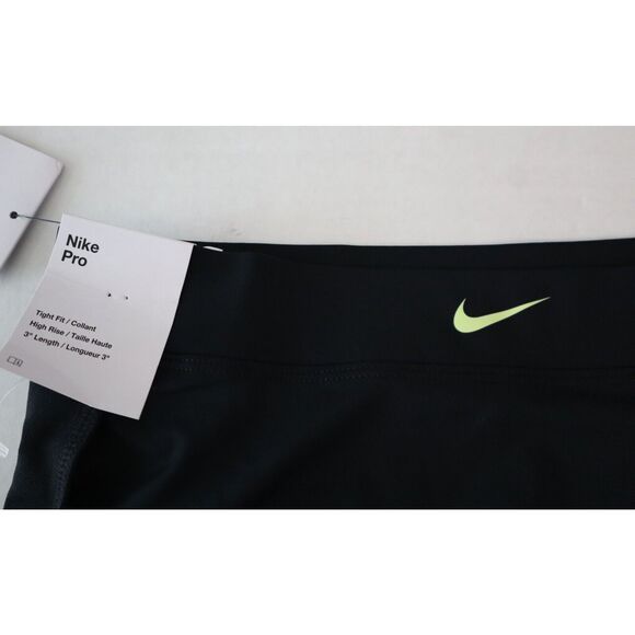 Nike Pro FB5685-010 Women's Sz M Black Dri-FIT High-Waisted 3" Skort w/Pockets - Picture 7 of 12